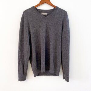 Everlane Men's Cashmere V-Neck Sweater, Size Large